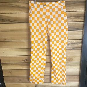 Loudmouth Golf men’s Orange Checkered Pants size 32x32 Tennessee Vols